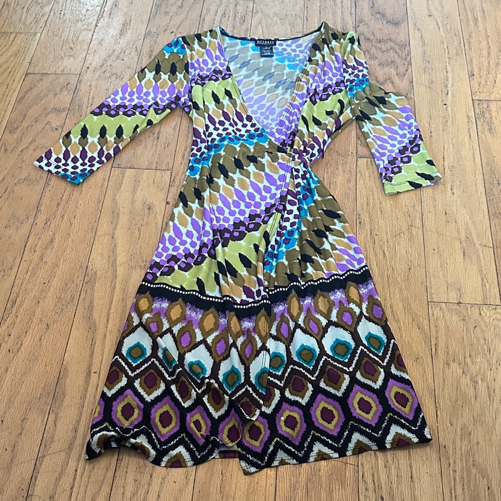 Soho Apparel Multicolor Patterned Dress